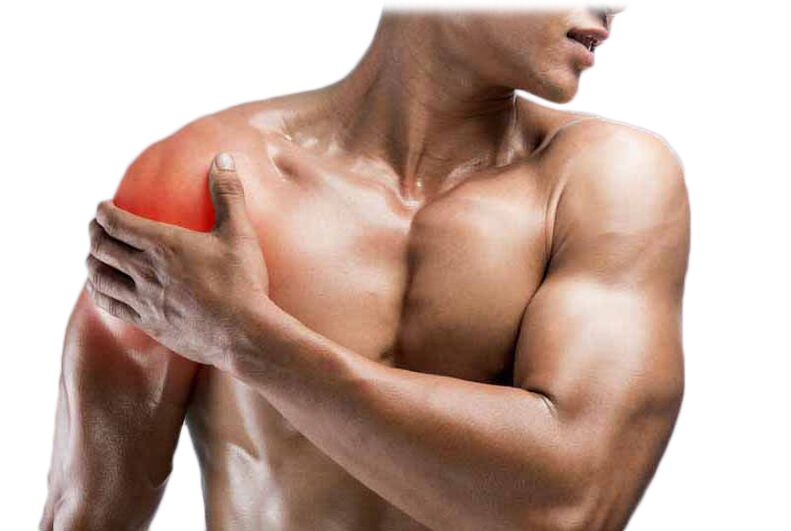 Dolor muscular causado por lesiones deportivas. 