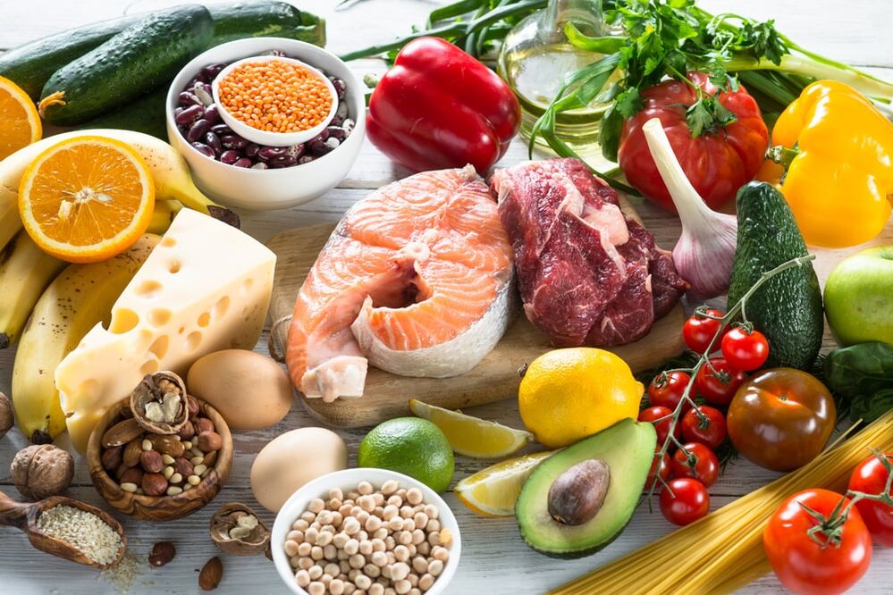 Dieta saludable para la osteocondrosis.